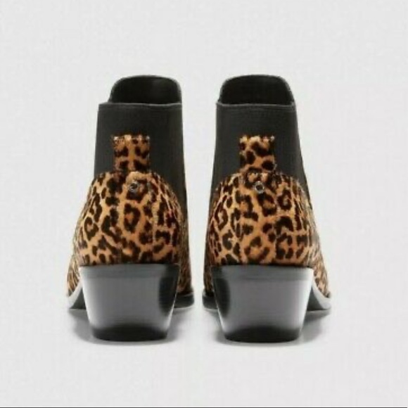 New Cole Haan Gia Calf Hair Leopard Grandseries Chelsea Booties Women's - Picture 3 of 13